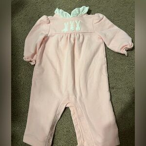 Janie and Jack Pink Bunny One Piece